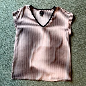 Worthington Pink and Black Blouse